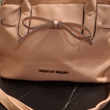 Christian Siriano Pink Satchel Top Handle Bow Zip w/ Detachable Strap, Lined