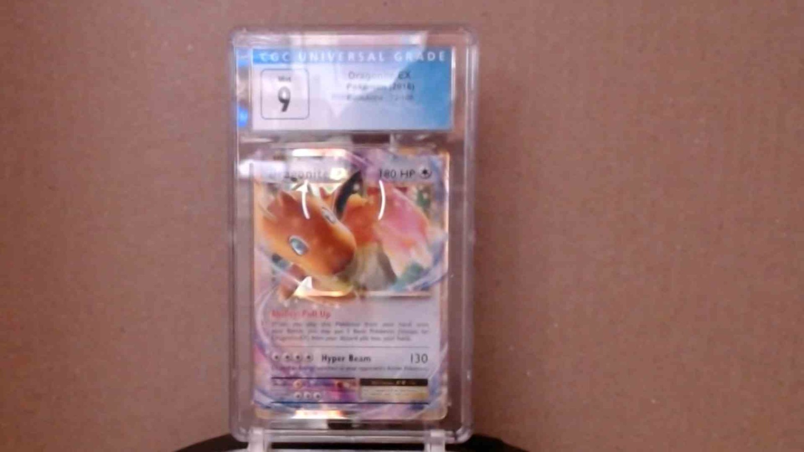 CGC Graded 9 MINT  Dragonite EX 72/108 XY Evolutions Pokemon Card Blue Label