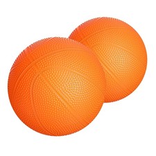 Set of 2 Kids Basketball 6 Inch Mini Rubber Balls for Little Tikes Orange