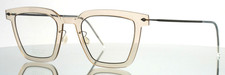 LINDBERG NOW 6585 Col U9 Transparent Beige Unisex Square Eyeglasses 48-24-135