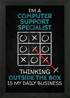 Programmer Framed Wall Art Poster Canvas Print Picture