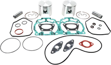 WISECO Piston Kit With Gaskets For 77mm Fits 593 Ski-Doo Engines SK1304