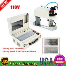 Pneumatic Label Marking Engraving Electric Dot Peen Metal Engraving Machine US