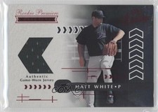 2001 Playoff Absolute Memorabilia Rookie Premiere Materials /700 Matt White 1h3