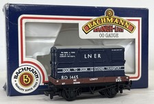 BACHMANN OO GAUGE 33-976 1 PLANK WAGON w/ LARGE CONTAINER LNER ROLLING STOCK MIB