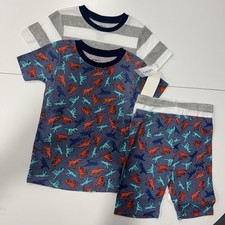 Kids Boys 4 Piece Pijama Set Size 5T Cotton