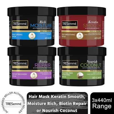 TRESemme Haarmaske Rinse Out Treatment 3er Pack à 440 ml, wählen Sie Ihren Typ