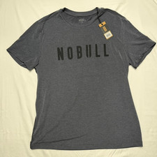 mens nobull t shirt nwt charcoal