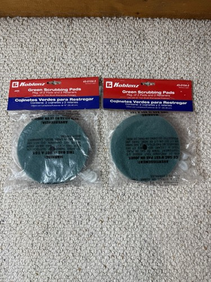 #ad Koblenz 45 0104 5 6quot; Green Scrub Pads Lot of 2 SEALED Made In Mexico $29.97
