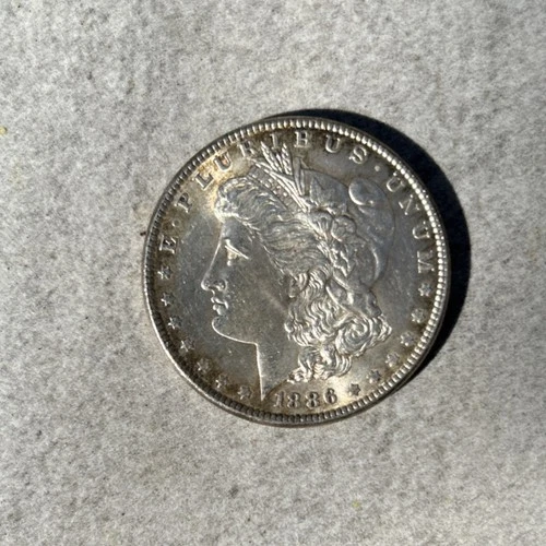1886 Morgan Silver Dollar $1 Coin 0.9 Fineness Uncertified US Coin