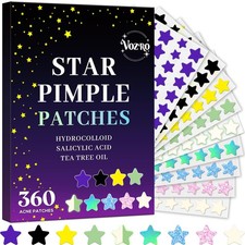 Star Pimple Patches 360 Counts, Hydrocolloid Pimples, w/Salicylic Acid Tea ...