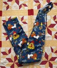 Vintage 70s Liberty Hee Haw Overalls Novelty Print 31x34" Made in USA