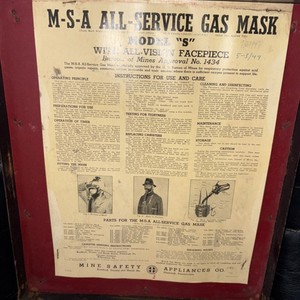 Vintage Mining M-S-A MSA Model "S" All-Service Gas Mask Case Only