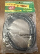 NOS 2 1/2 Ft Pressure Washer Whip Hose Swivel Hose 1/4 Inch Brass Fittings