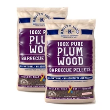 40lbs Knotty Wood Plum Wood Cooking Pellets BBQ Smoker Sweet Smoke 20# Bags