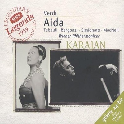 Aida Verdi Tebaldi Bergonzi MacNeil Karajan DECCA Legends CD Set Brand New