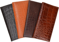 MARSHAL Leather Checkbook Cover Case 156-Cr Burgundy 