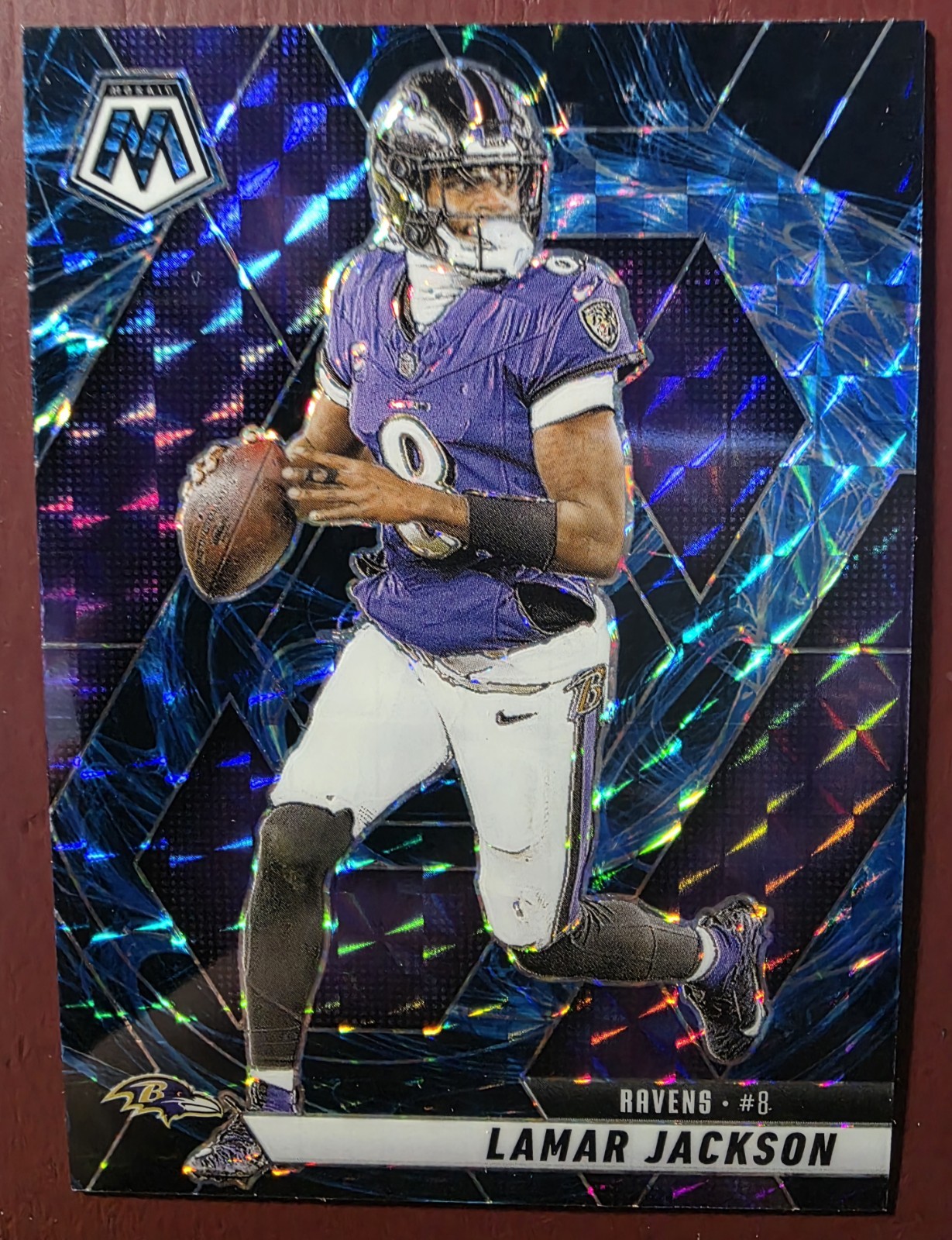 2025 Lamar Jackson Mosaic #3 Genesis Prizm SSP