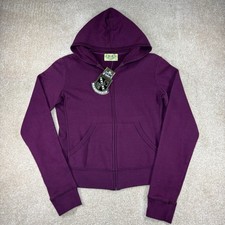 Juicy Couture Hoodie NWT Size Large Purple Velvet And Gems