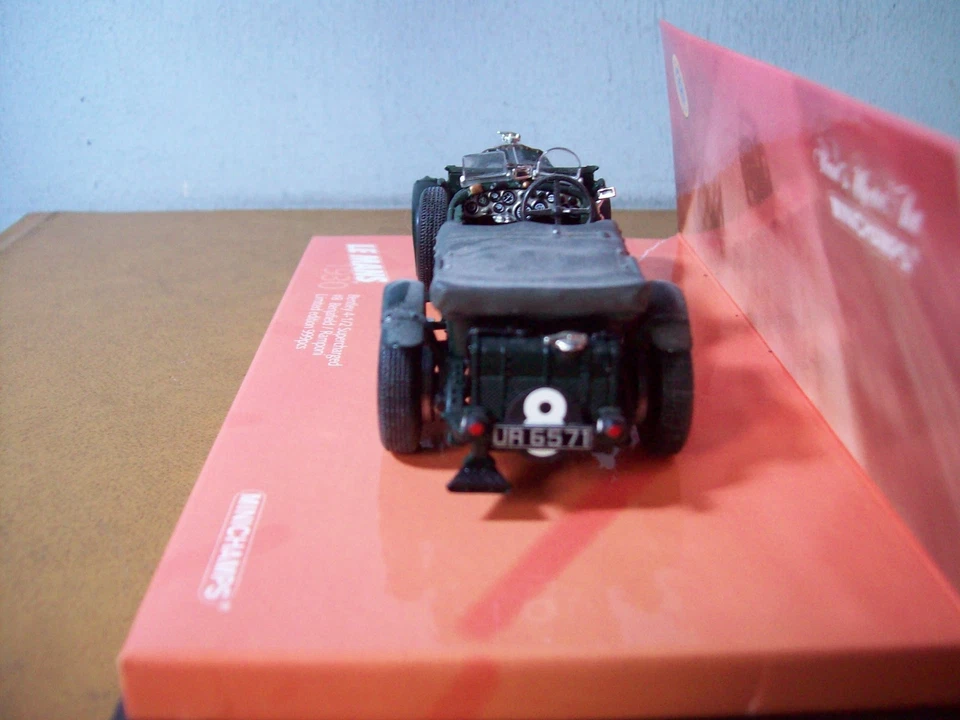 1/43 MINICHAMPS 403 139534 BENTLEY 4 1/2 SOBREALIMENTADO LE MANS 1930 #8 BENJAFIELD Foto 4 de 4
