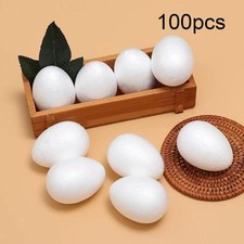 100x Easter Foam Eggs Faux Eggs Fake Foam Crafting Making