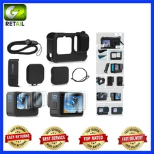 Go Pro Hero 12/11/10/9 Silicone Case with Battery Cover and Lens Protection Set