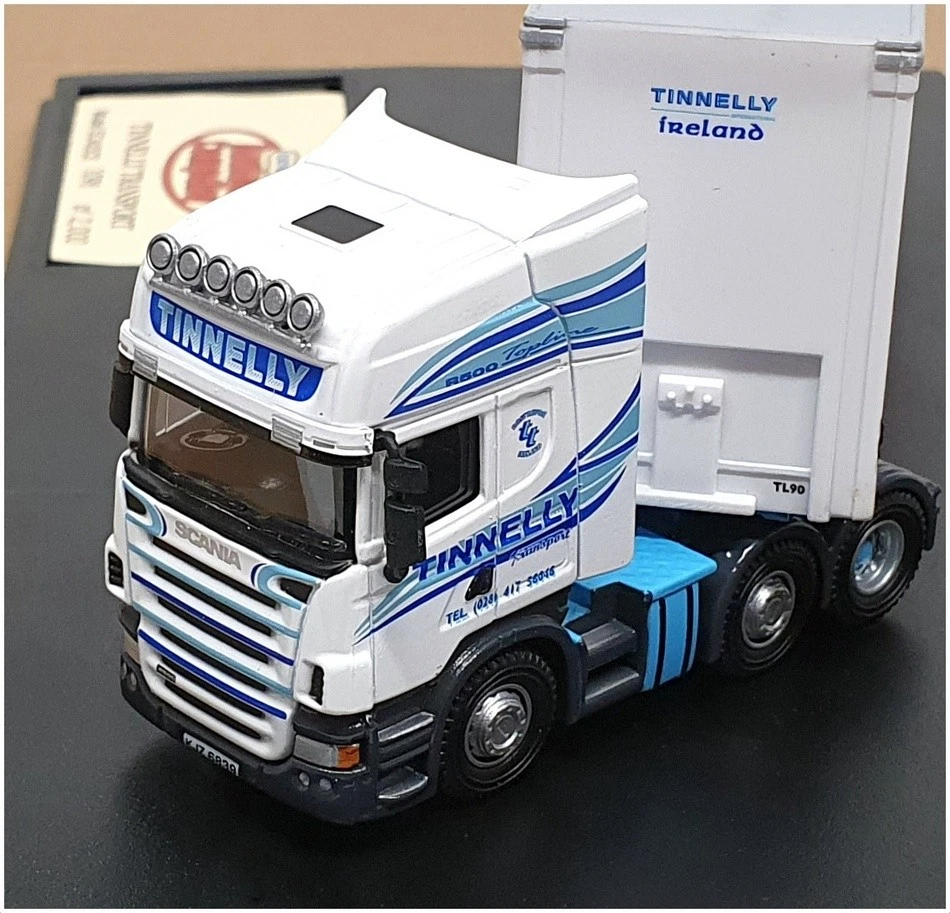 Литой под давлением грузовик и прицеп Scania Tinnelly в масштабе 1:76 Oxford белый/синий - Изображение 4 из 4