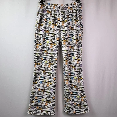Cat & Jack Kids Halloween Ghost Candy Fleece Pajama Pants White L 10/12 NWT - Image 1 of 4