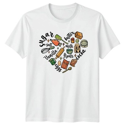 Zucker Salz Vanille Eier Mehl T-Shirt Haus Bäcker Backen Geburtstag Geschenk für Ihn