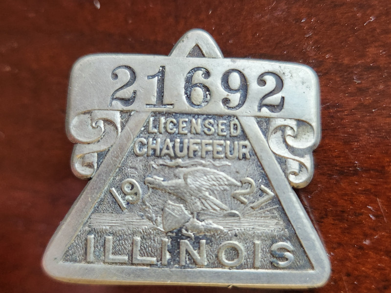 1927 Illinois Vintage Chauffeur License