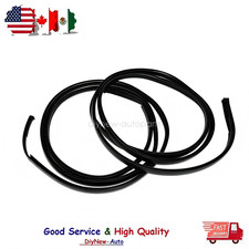 Fits 2012-2018 Toyota Prius V Black 2pc Roof Top Trim Drip Moldings Covers Set