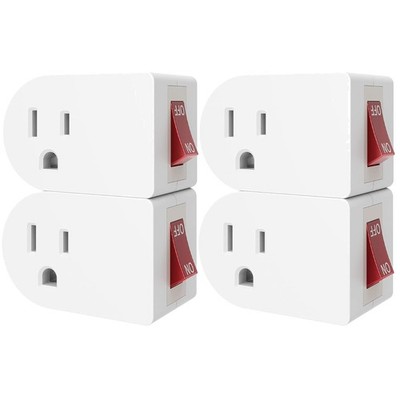 Convenient On/Off Outlet Switch, 4 Pack