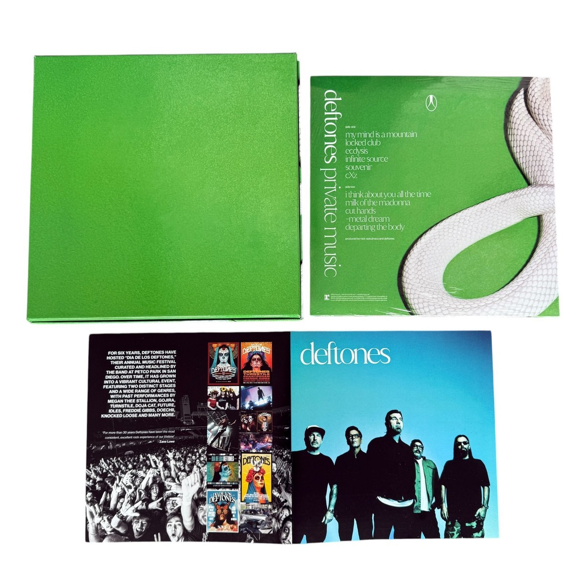 DEFTONES Private Music Rare PROMO Clear Vinyl & Press Kit Deluxe