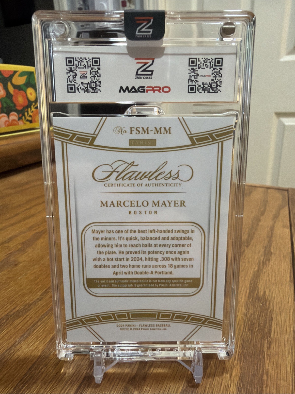 🔥2024 FLAWLESS FSM-MM BOSTON RED SOX MARCELO MAYER AUTO/G/U'D #'D 19/20 SP🔥 view 5
