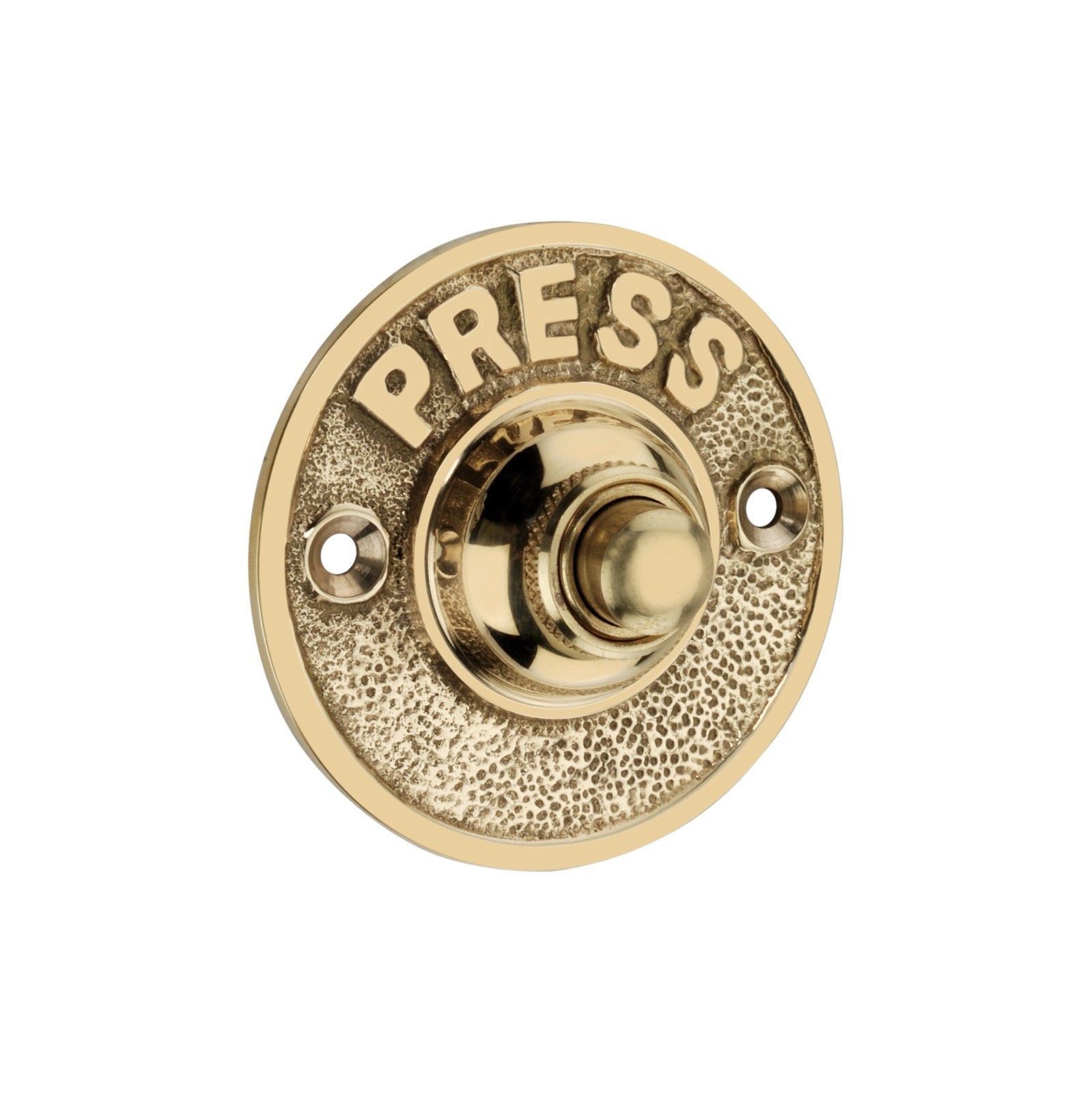 Solid Brass PRESS Door Bell Push Button &ndash; Vintage Doorbell