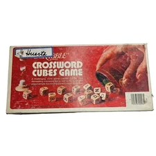 Vintage Scrabble Crossword Cubes Game 1976 Selchow & Righter - Complete