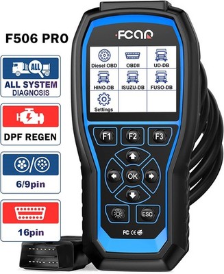 Diesel Heavy Duty Truck All System Diagnostic Scanner DPF Oil for Isuzu Fuso UD