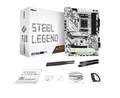 Atx White Motherboard For Amd Ryzen 9000 8000 7000 Series Pcie 5.0 Ddr5 Wifi 6E