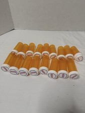 17 Empty RX Pill Bottles Crafts Storage Containers Repurpose Amber 3.5  