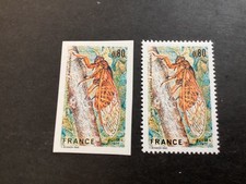 ICOLLECTZONE France 1555 perf & imperf XF NH insects bees  (1)