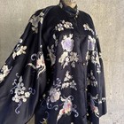 Qing Dyansty Robe Antique Chinese Robe Qing Dynasty Blue Silk Embroidery Moths Florals ...