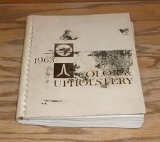 Original 1963 Plymouth Color Trim Upholstery Dealer Sales Album Fury Valiant