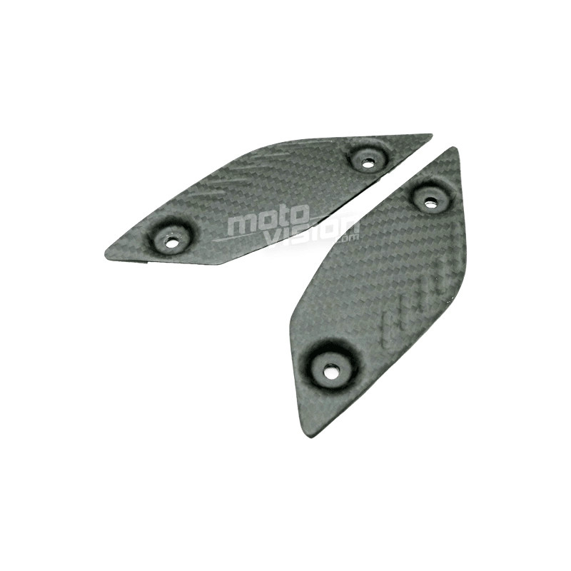 Repose-pieds carbone Yamaha FZ8 mat sergé haut de gamme pour moto de sport