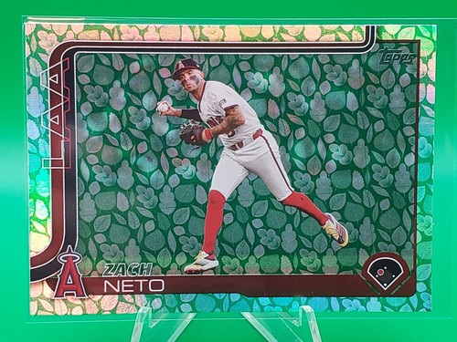 2025 Topps #282 Zach Neto, Angels - Holiday Easter Green Foil Parallel - 第 1/2 張圖片