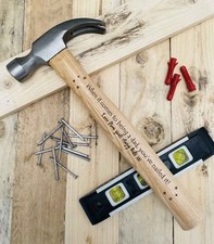 Best Seller - Personalised 16oz Claw Hammer - When it comes to being dad...