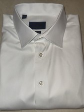 DAVID DONAHUE MENS LUXURY COTTON REGULAR-FIT  DRESS SHIRT SIZE 17.5/34-35 $165