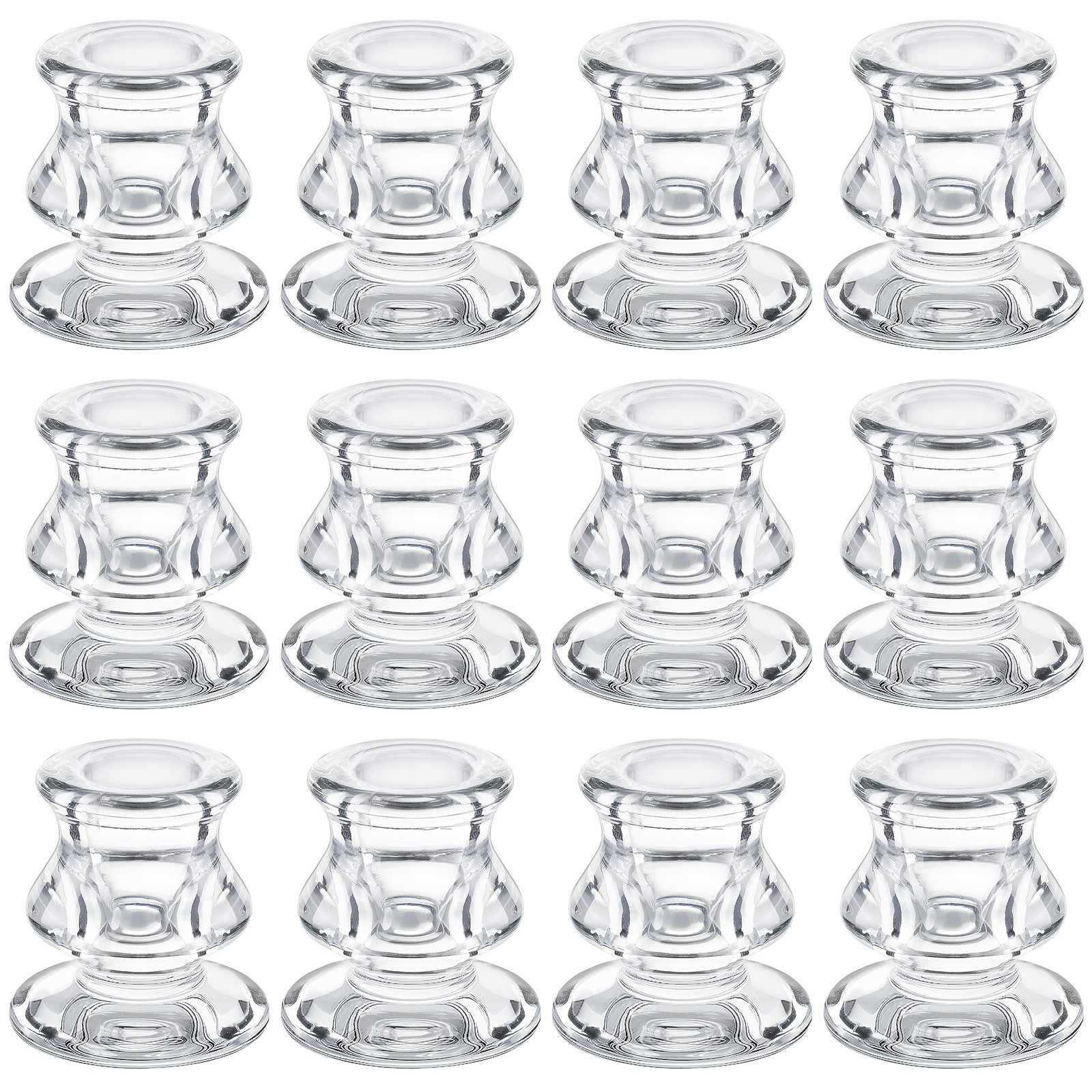 В упаковке 12 штук Набор стеклянных ножей Klares Kerzenstnder - Элегантный набор ножей Kerzenhalter 5590₽