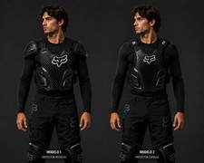 Combo protector de pecho FOX Racing marco de carreras adulto gallinero + escudo de piedra R3 MX MTB
