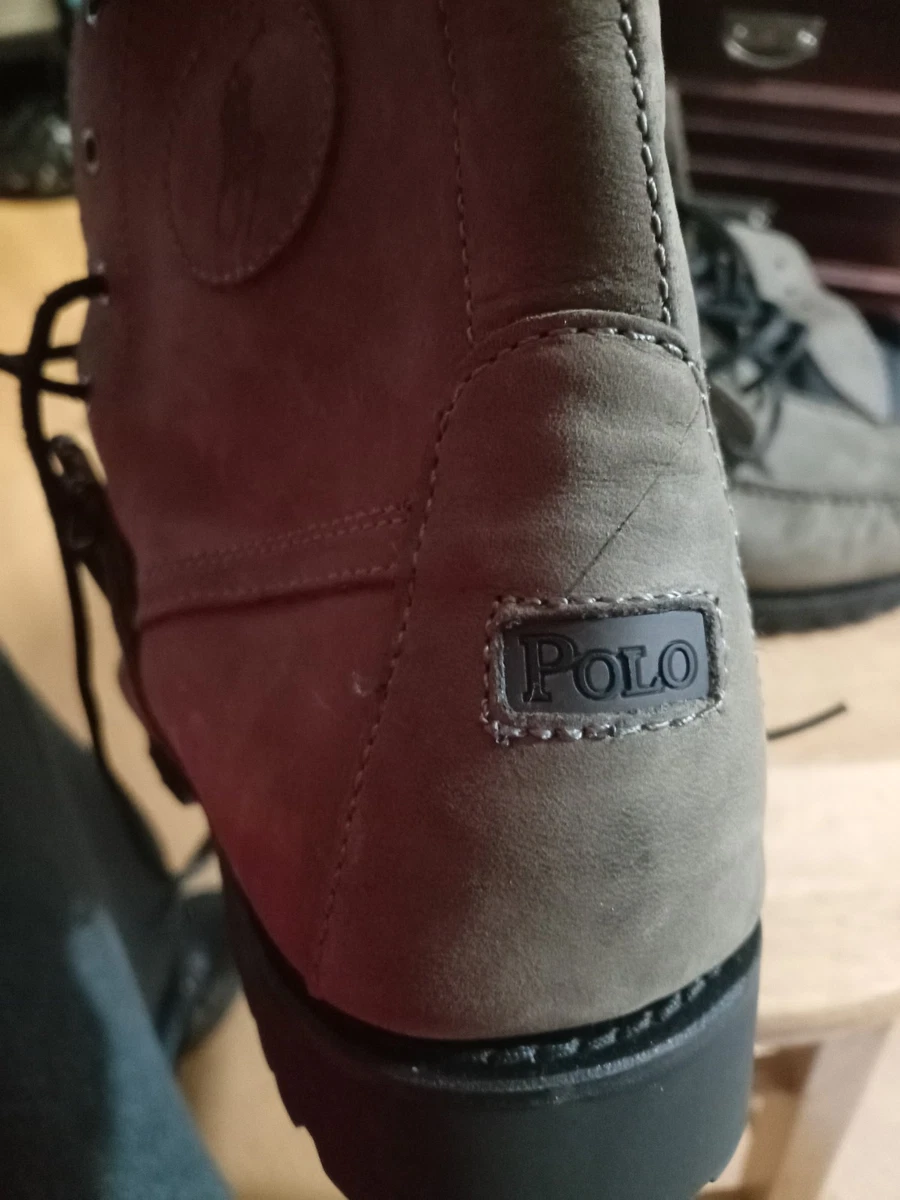 Polo Ralph Lauren Men's Leather Upper Gray for Sale | Shop New