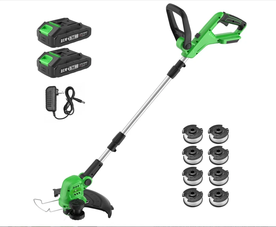 Desbrozadora Inalámbrica 20V 12", con 2 Baterías, Cargador y 8 Hilos de Repuesto Foto 2 de 4